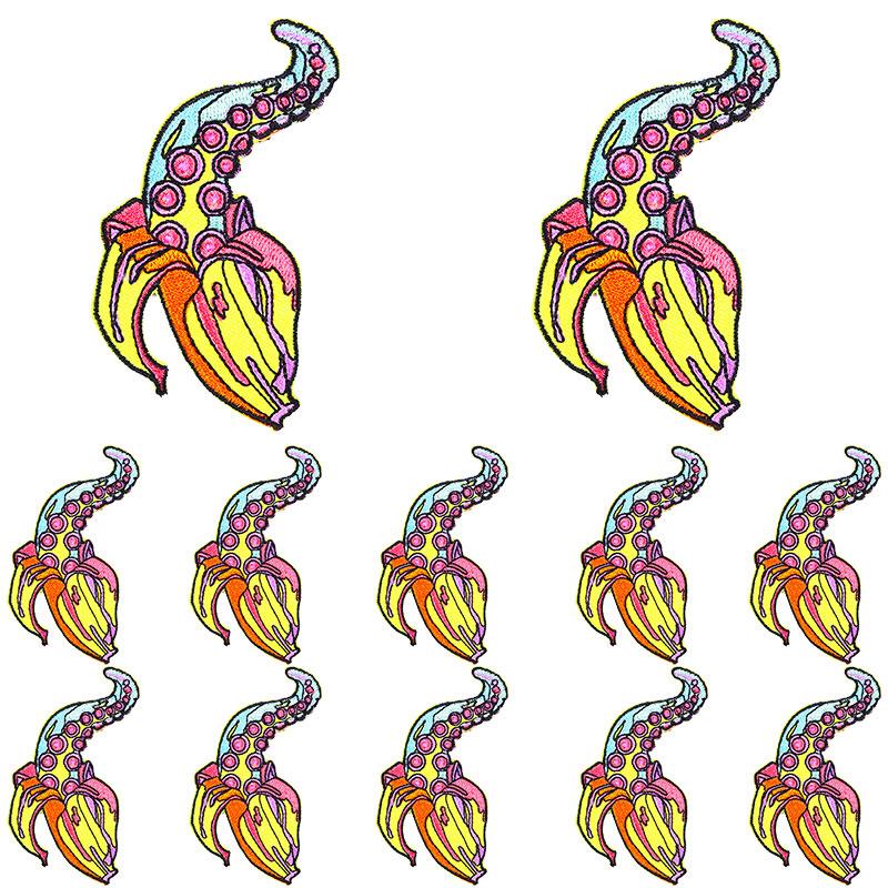 5 szt./Partie Księżyc Motyl Taśma Kwiat Haftowana Naszywka Kreskówkowe Naszywki Na Ubrania DIY Naszywki Do Naprasowywania Na Ubrania Naklejki Do Naszywania
