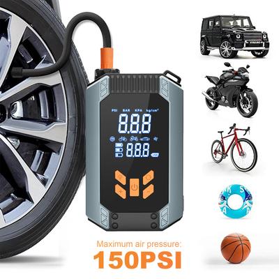 Portable Air Compressor with Digital Pressure Gauge Electric Bike Tire Pump for Cars Motorcycles Bicycle Ball