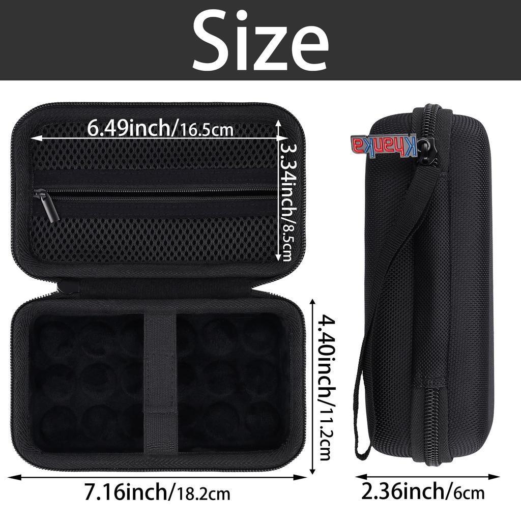 Khanka Aufbewahrungstasche für Anbernic RG Cube und Unisoc T820 Handheld-Spielekonsolen, Schwarz (Nur Fall)