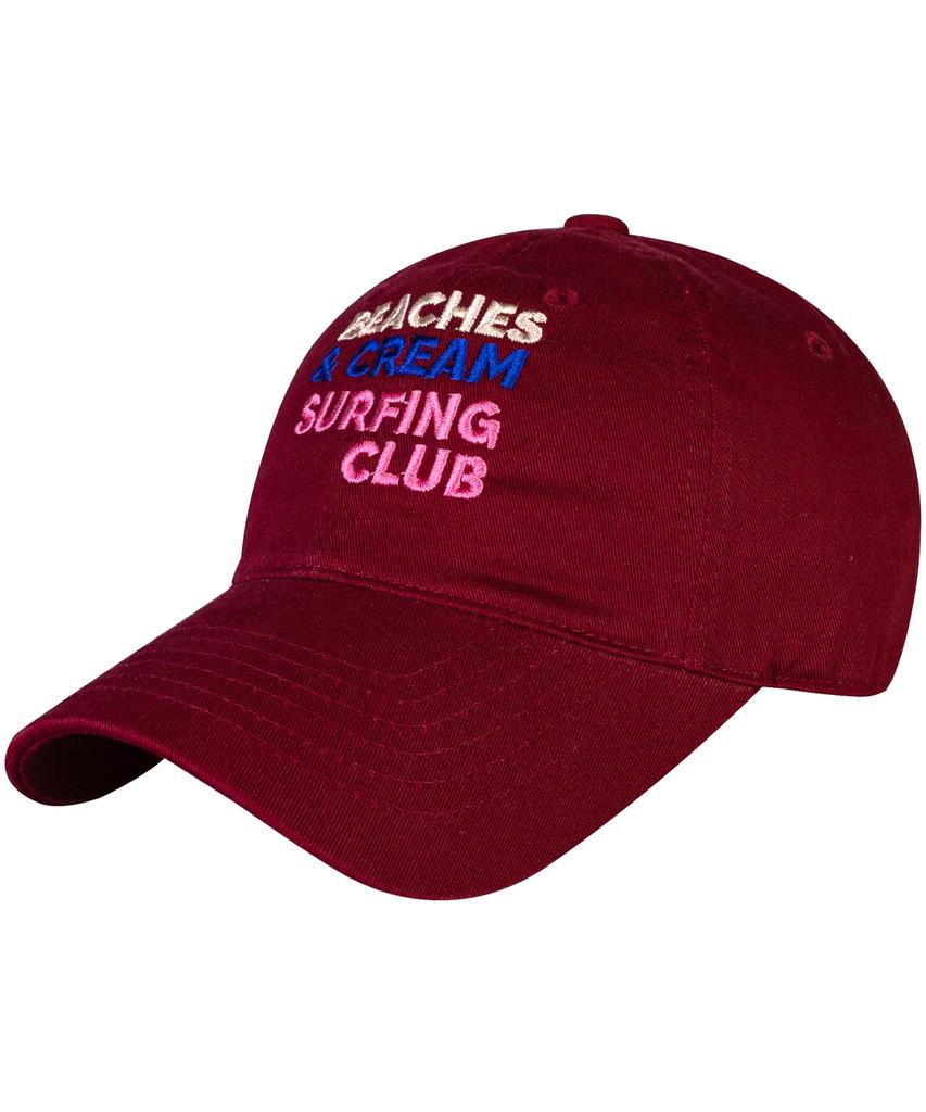 Bichiseuaenkeulim Surfing Club Ball Cap-Burgundy