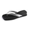 Yuanlitong Sommer neue Dicksohlen-Slipper Damenbekleidung High-End-Sinn Zehen-Flip-Flops Französischer Casual-Stil vielseitig