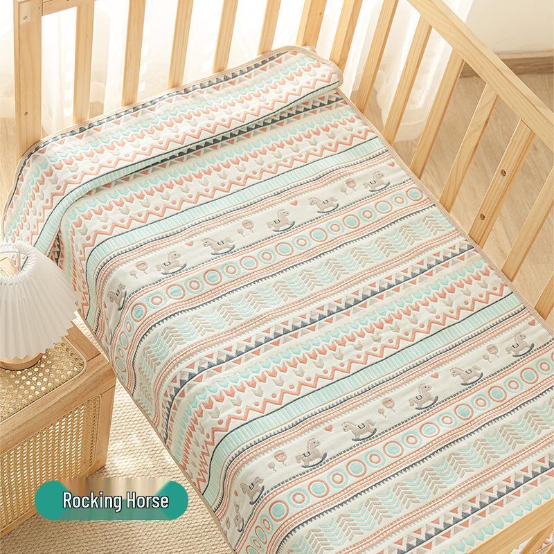 Pure Cotton Children s Breathable Cool Crib Mat - Soft, Sweat-Absorbent, Ideal for Kindergarten and Baby Beds 60*100cm