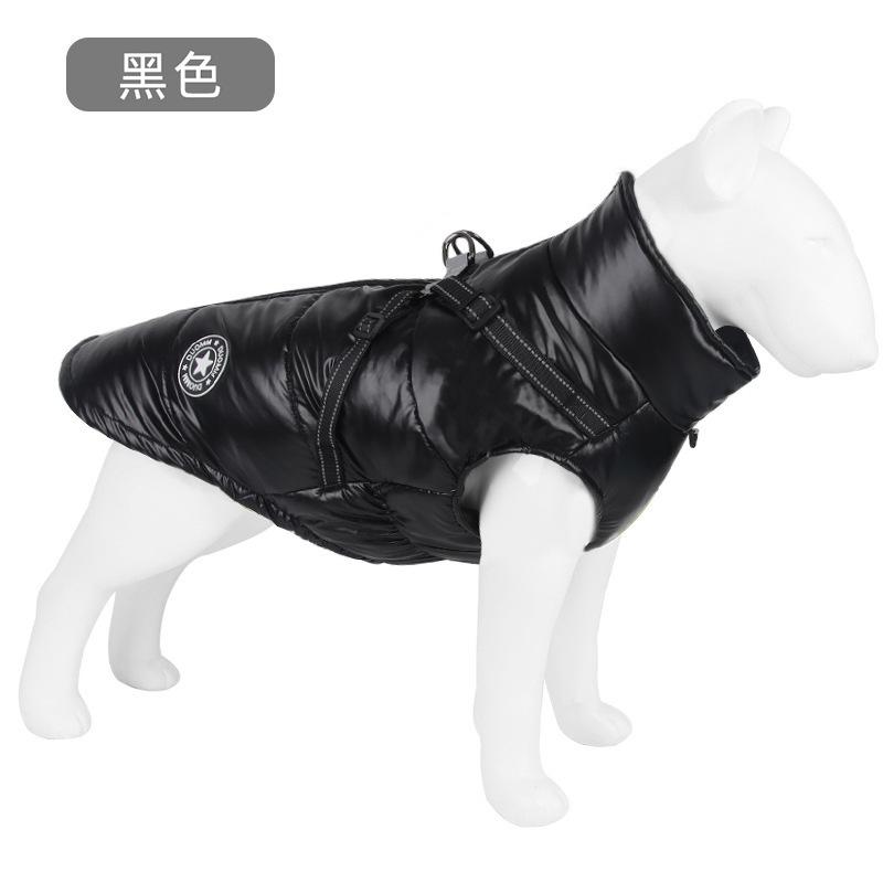 

Autumn and winter pet cotton clothes warm dog jacket waterproof and windproof puppy cotton clothes thickened dog clothes winter M