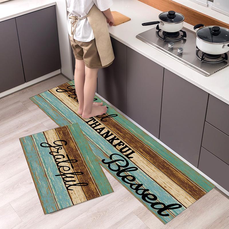 Moderner Ländlicher Stil Fußmatte Küchenteppich Badezimmereingang Badezimmer Schmutzabweisende Matte Fußmatte