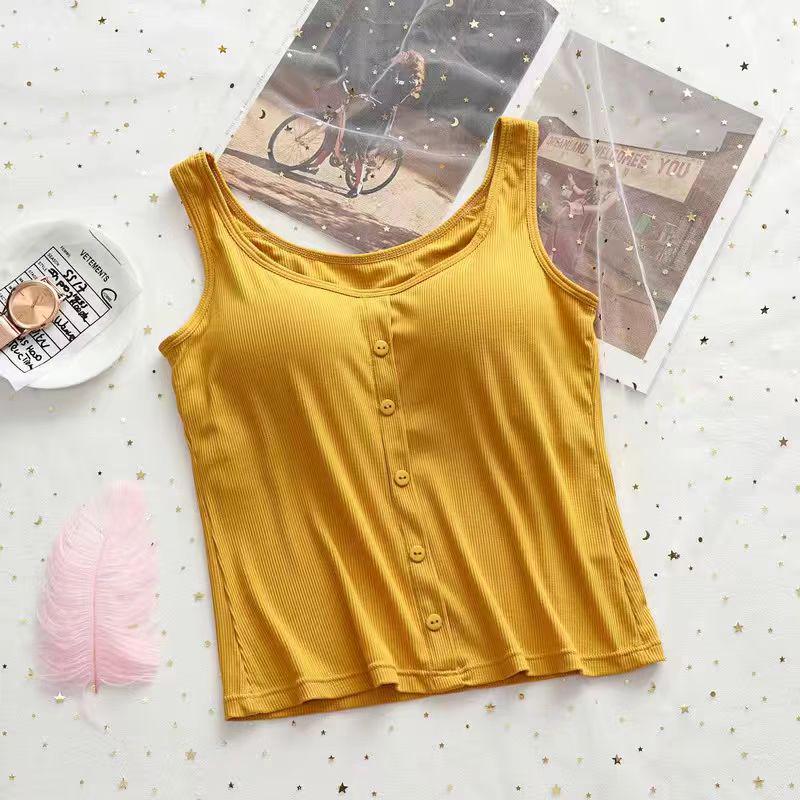 Damen Modal Camisole mit eingebautem BH-Pad - Vielseitig, dünn, stilvoller Rücken, kurzes Tube-Top