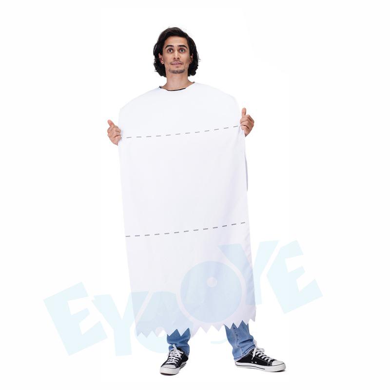 Stage Costume for Toilet Paper Rolls Cosplay At Halloween Carnival