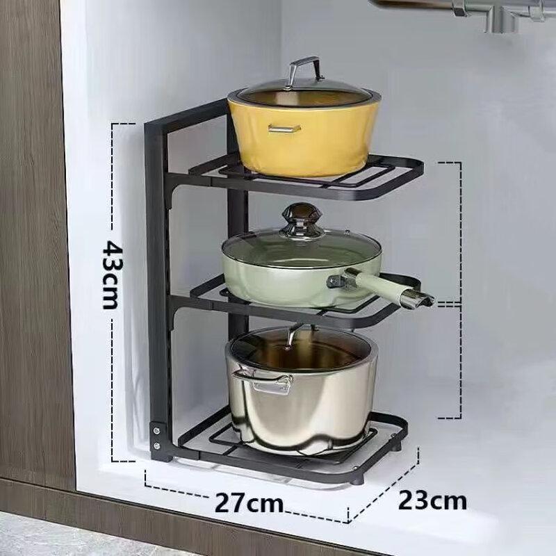 Yibei Kitchen Adjustable Pot & Cookware Storage Rack