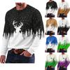 Maglione Stampato di Natale da Uomo Pullover Grafico Festivo per Feste Invernali Abbigliamento Casual