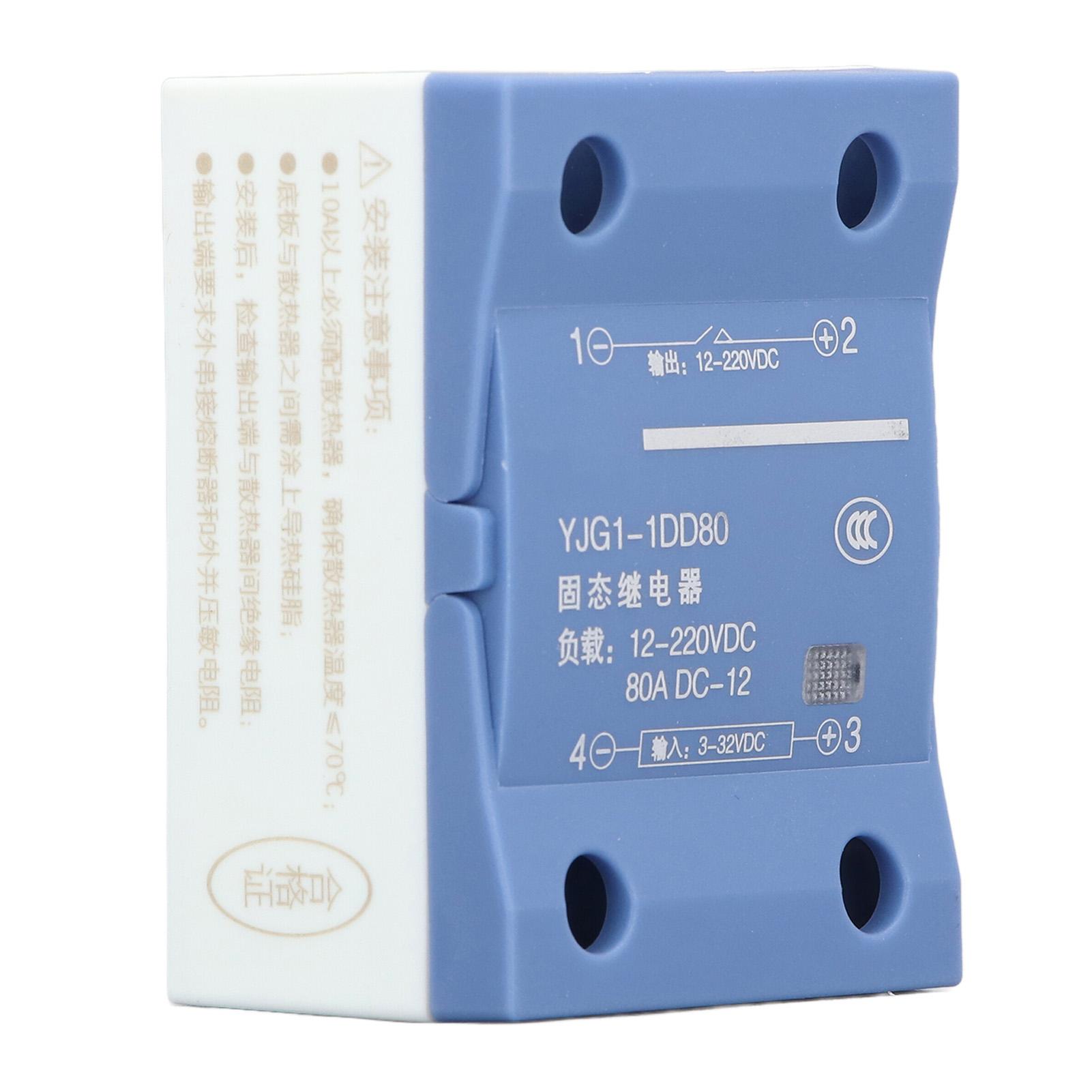 

Single Phase Solid State Relay 80A DC Control DC Voltage Regulator Relay 332V Input 12220V Output