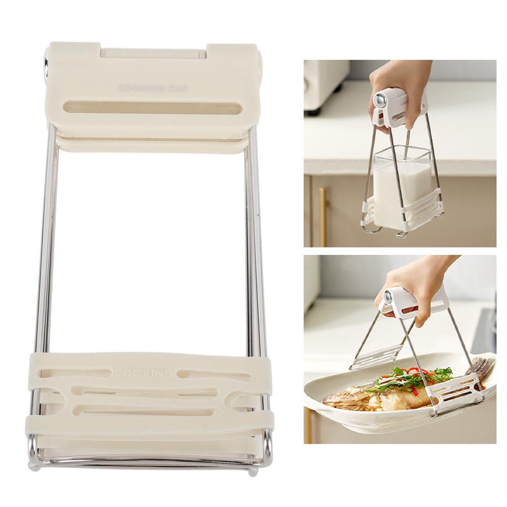 Hot Plate Stainless Steel Bowl Clip Ht Resistant Hot Dish Plate Clip Lifter for Home Kitchen Restaurants