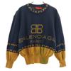 90s 100% Wool, Old Long Sleeve Sweater M Navy System Knit Men's Used