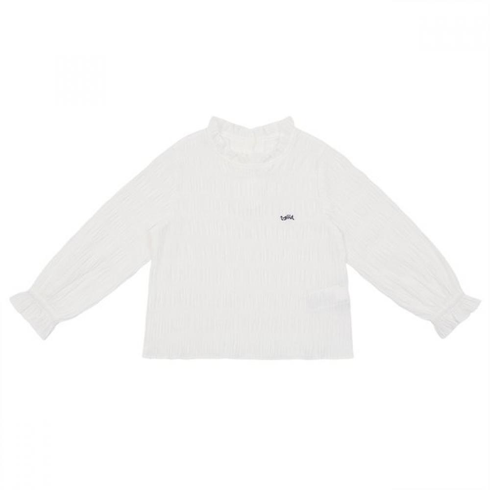 Tiffany Ivory Pleated Blouse T54kab010 Ivory/110