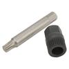 Alternator Pulley Wrench Kit 33 Teeth Spline Socket Drill Bit Puller Remover Tool Replacement for