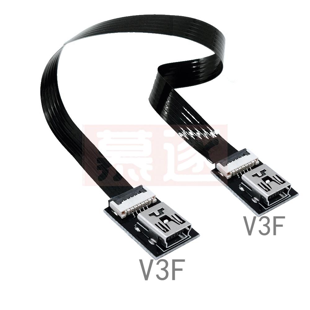 5-контактный 90 градусов 4x Угловой Мини-штекер на Мини-розетку USB Адаптер Конвертер Кабель для передачи данных и зарядки новый вверх вниз вправо влево 5CM