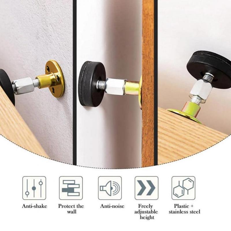 Verstellbare Bettgestell mit Gewinde Kopfteilstopper Nachttisch-Kopfteile Verhindern Lockerung Anti-Wackel-Fixierung für Schränke Sofas