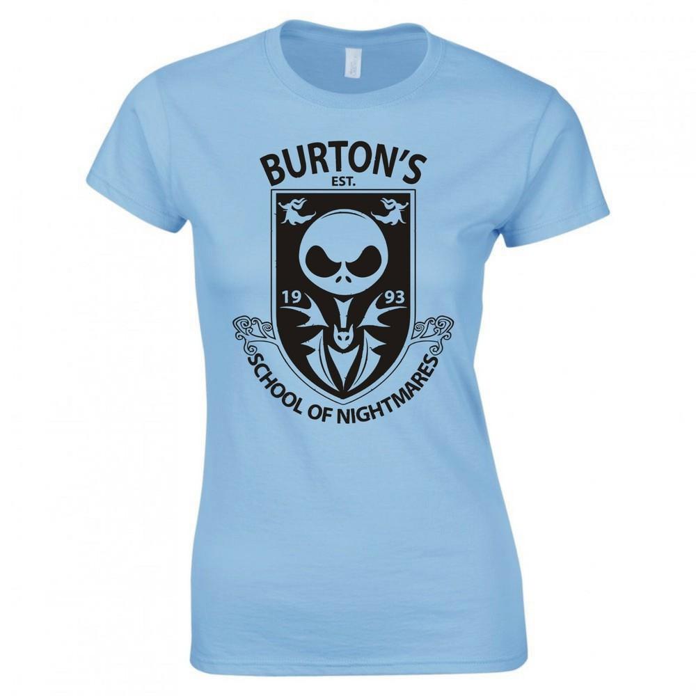Inspired By The Nightmare Before Christmas School Of Ladies Skinny Fit TShirt S