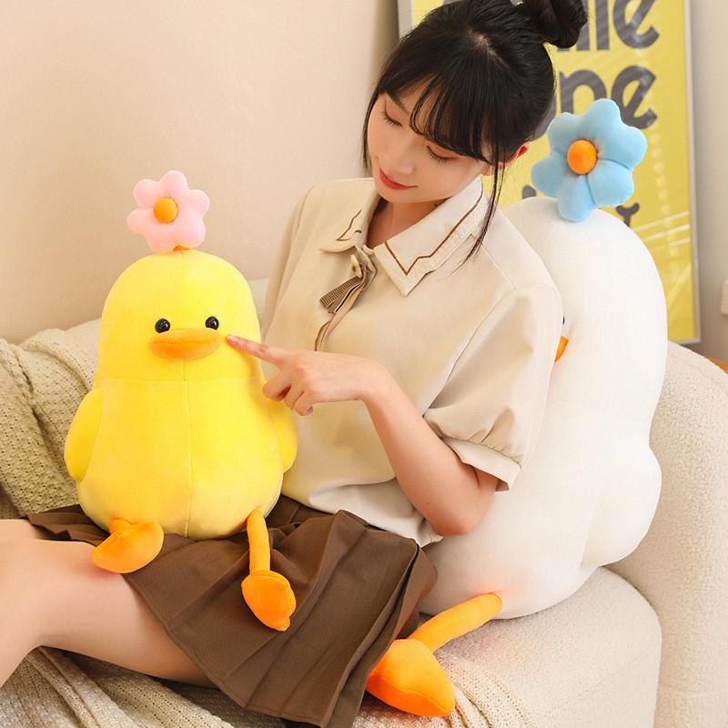 Adorable Duck Daisy Plush Toy Kids Sleep Hug Pillow Snuggly Stuffed Gift Animal