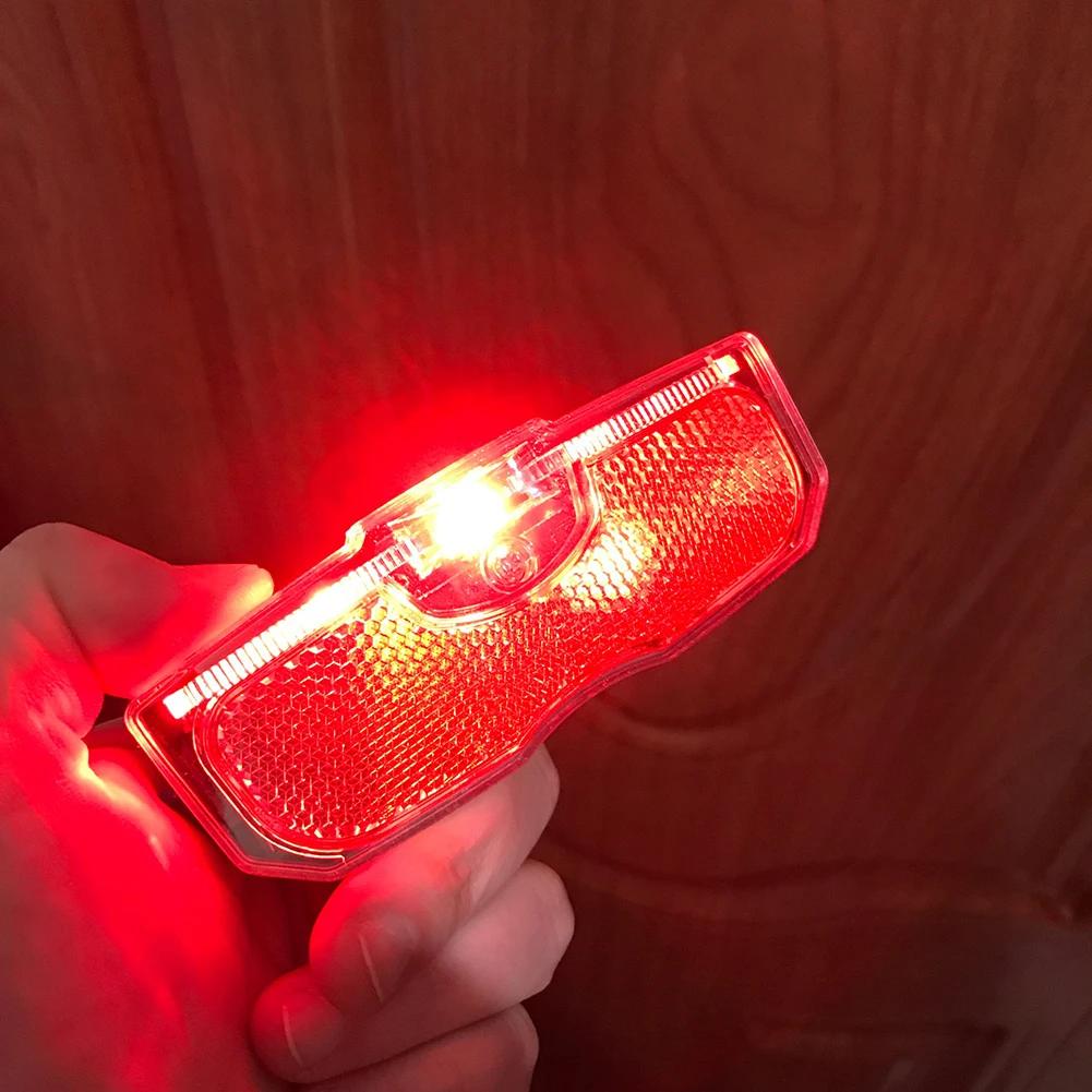 1/2PCS Bike Rack Tail Light LED MTB Bike Luggage Rack Reflective Light MTB Riding Warning Reflector Cycling Accessories