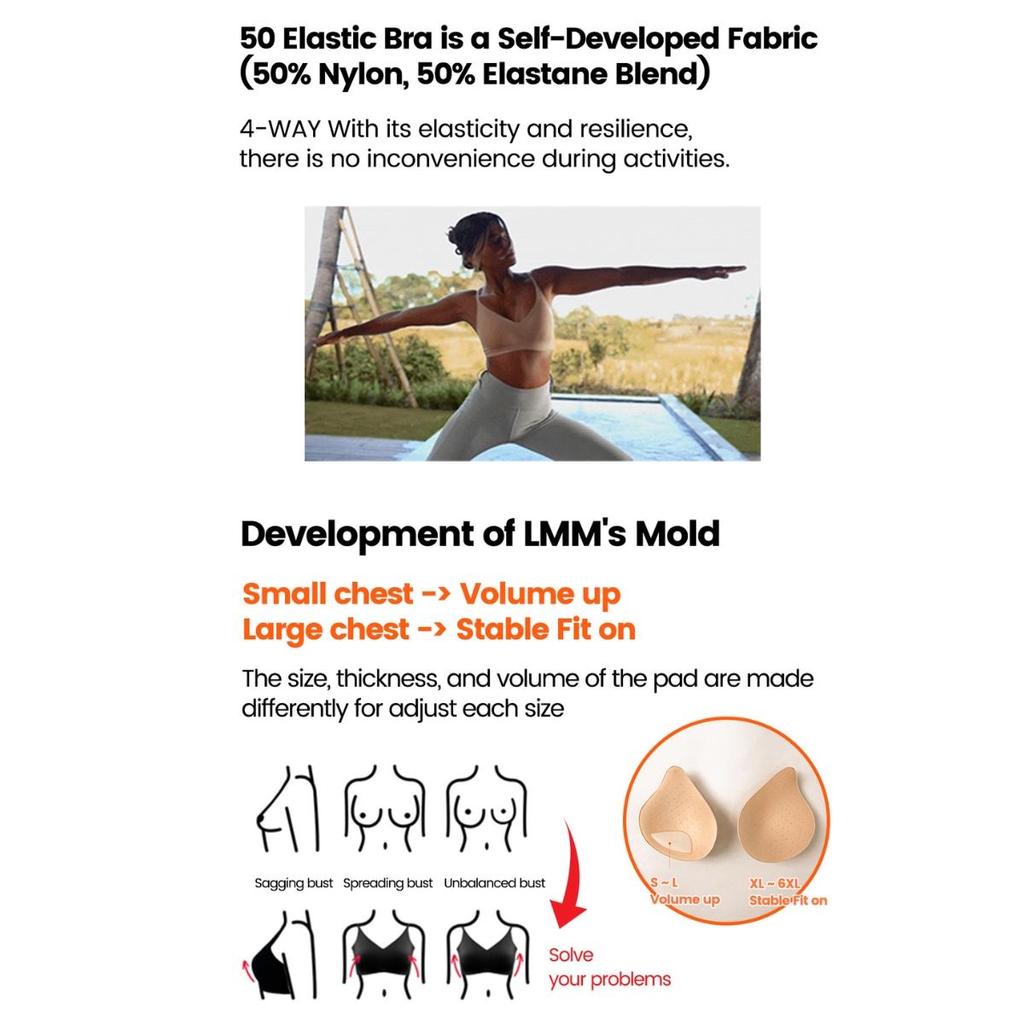 [LMM]S~6XL GRÖSSE 50 Elastischer BOOB'S VACATION Nahtloser BH