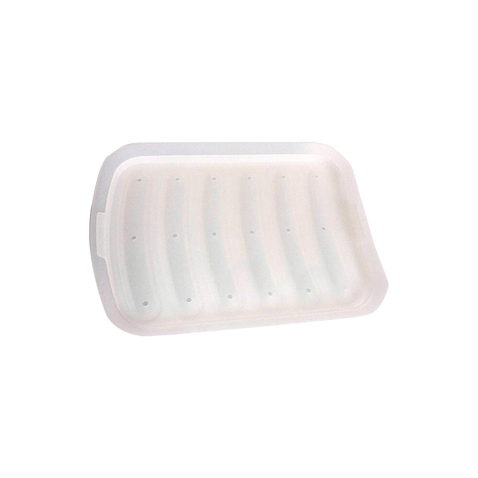 

Форма для сосисок из пищевого силикона для хот-догов, детское питание, самодельная форма для выпечки ветчины и колбасы One Size белый