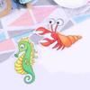 9PC Non- Bathtub Stickers Ocean Shower Stickers Rubber Waterproof Bathtub Applique for Bathroom Toilet Pond