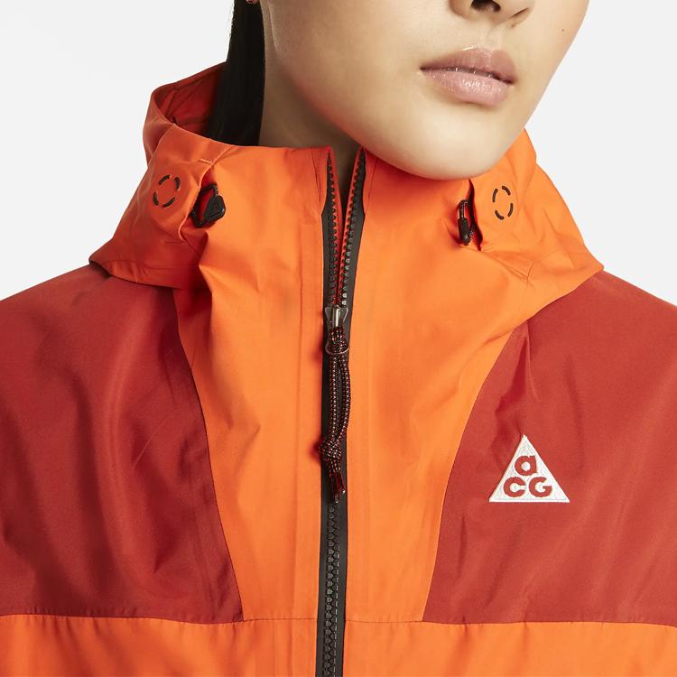 Nike ACG Collection Casual Loose Hooded Jacket Women Outerwear Orange DB8150-817
