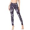 New women's yoga pants with pockets outdoor fitness yoga leggings high elastic print sports leggings