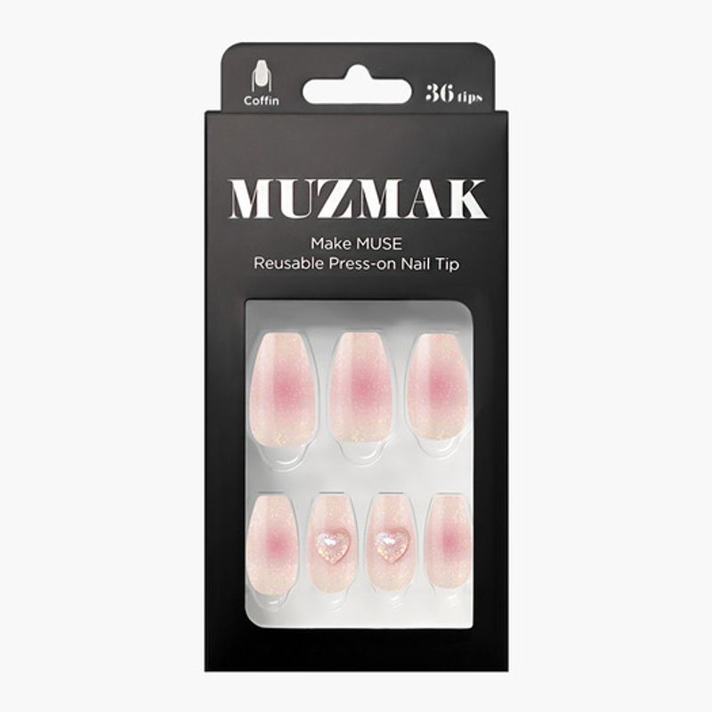 Wielorazowe tipsy do paznokci Peonia (Trumna)