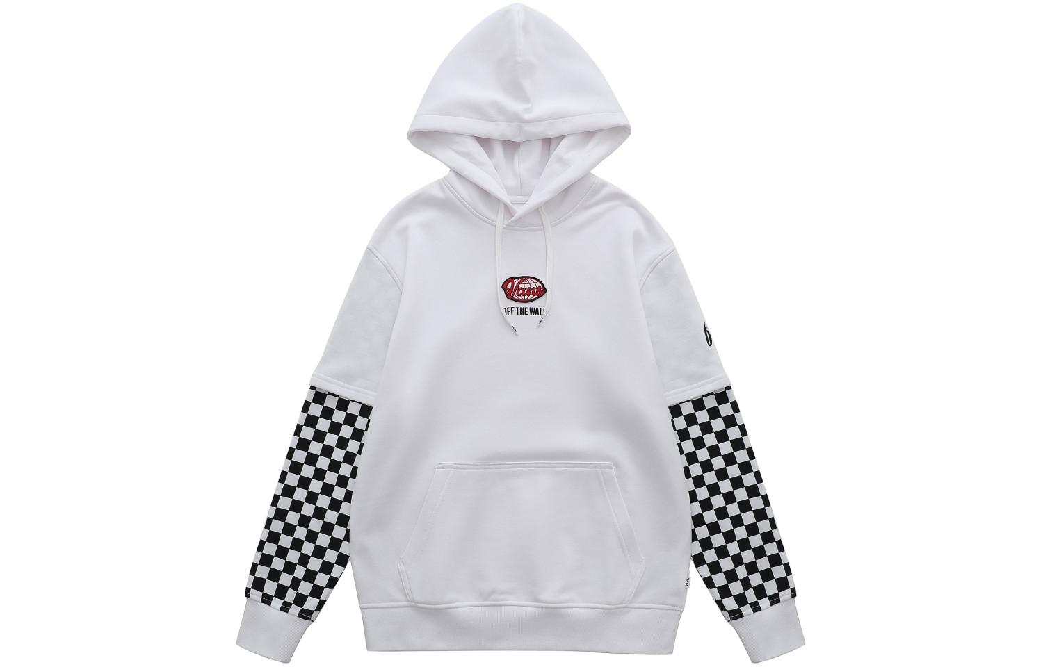Vans Sweatshirts Unisex White Hooded Moderate Mock Two Piece VN0A7Q13WHT XL