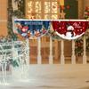 Christmas Outdoor Fan-shaped Flag Banner Christmas Decor for Home 2023 Cristmas Drop Ornament Xmas Navidad Gift New Year 2024