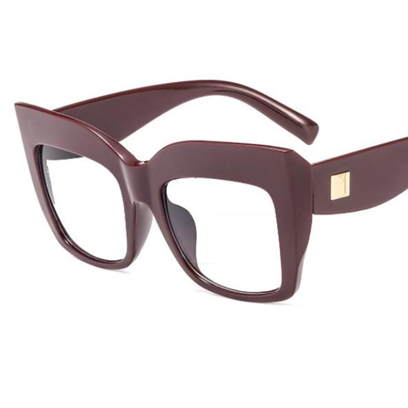 Large Anti Blue Ray Reading Glasses for Women Men Thick Oversized Square Presbyopic Eyeglasses Diopters 0 to +6 0