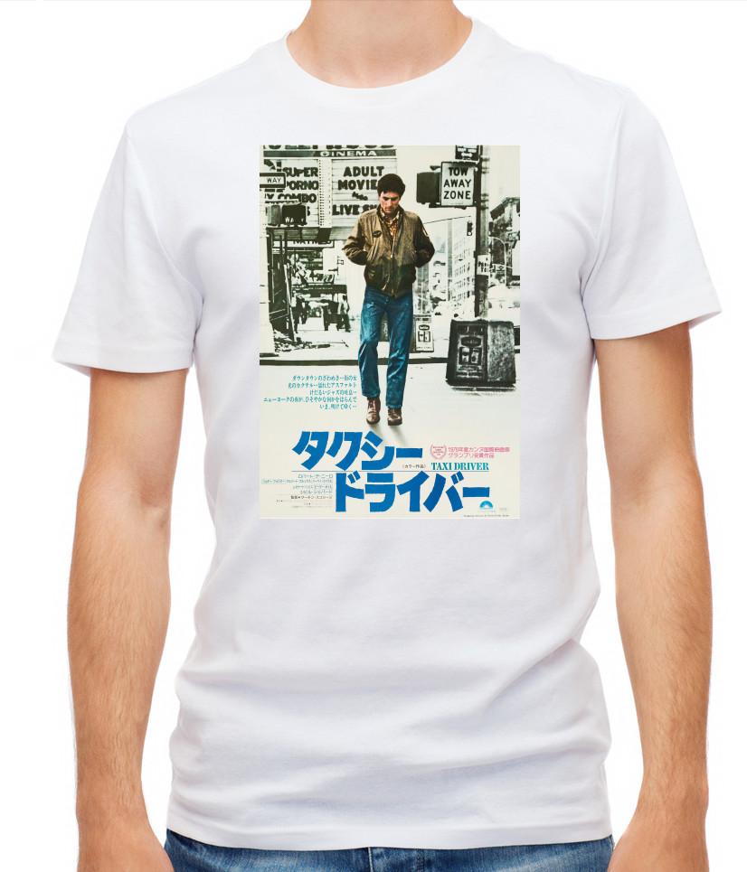 Japanes Movie Poster, Taxi Driver, Short Sleeve T- Shirt Men G595