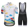 Men Women Cycling Jersey Bib Shorts Set Breathable Mountain Road Bike Outfit
