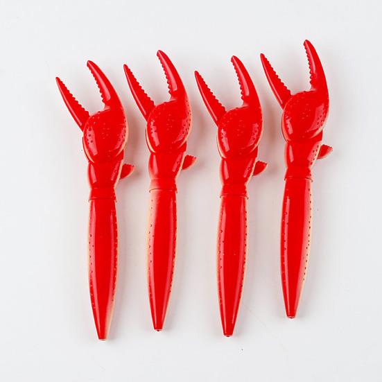 6 stk Krabbeklo Kulepenner Morsomme Hummerklo Penner med Svart Blekk for Skole Kontor Bursdagsfestrekvisitter