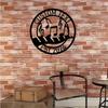Metal Sign Family Name Custom Wall Decor Year Gift