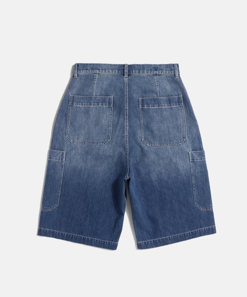 FIDO DIDO Cat Brush Washed Bermuda Pants Mid Washed