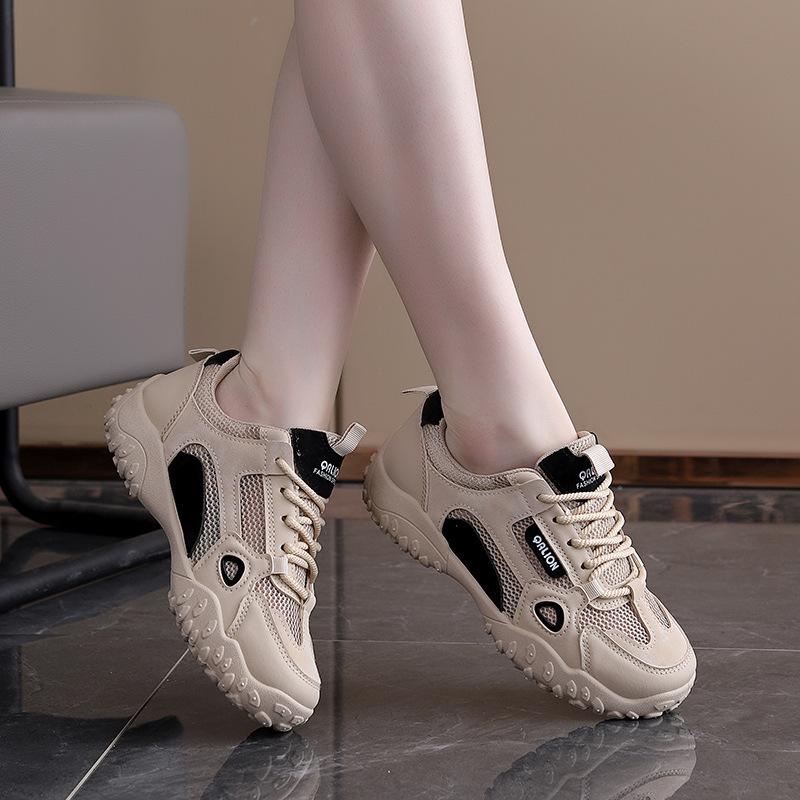 Retro mesh breathable sneakers women's German training shoes 2025 spring and summer new hundreds of casual dad shoes student running shoes