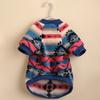 Warm Striped Pet Sweater for Small and Medium Dogs - Cozy Winter Dog Clothes with Soft Plush Lining