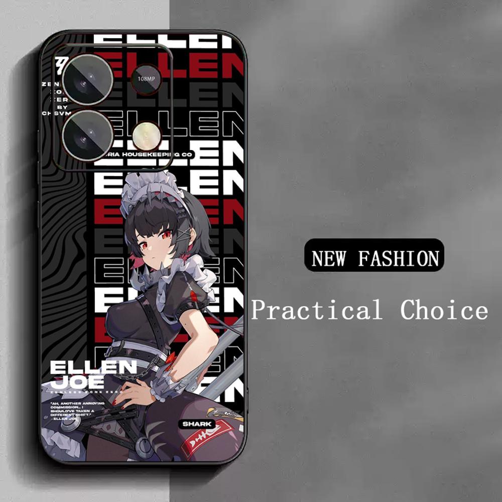 Ellen joe cute game girl design poster Phone Case For Redmi Note 14 13 12 11 Pro Plus S 5G 14C A3 Soft Black Phone Cover