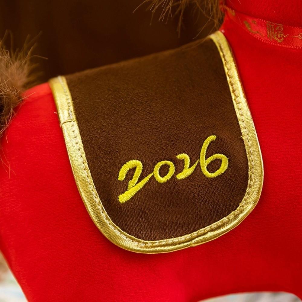 Plush Chinese Horse Mascot Q Version Fabric Doll NEW Zodiac Doll Festival Decoration