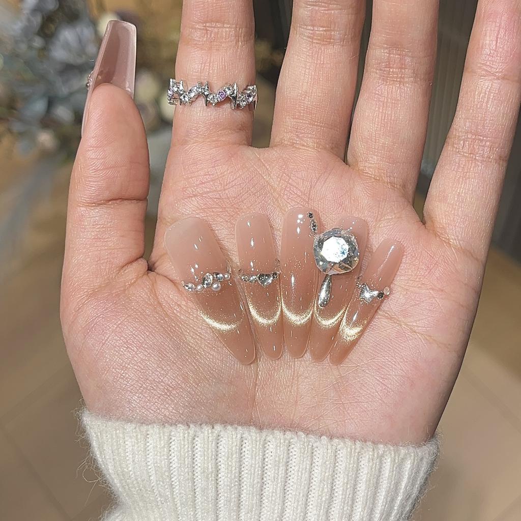 High-end Whitening New Manicure Stickers Smile French Cat Eyes Boutique K9 Wearable Armor