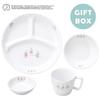 OGISO Peter Rabbit Dot Girls Reinforced Porcelain Tableware Set of 4 (Dishwasher/Microwave Safe)