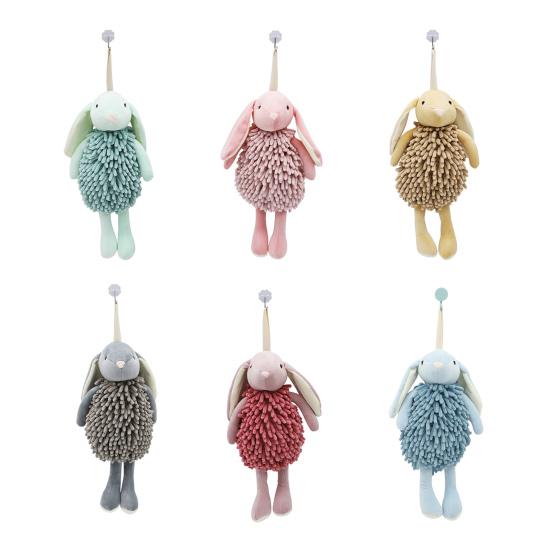 Yousheng Chenille Hand Towel Soft Velvet Absorbent Towel Bathroom Three-dimensional Bunny Shape Quick Drying Hand Towel