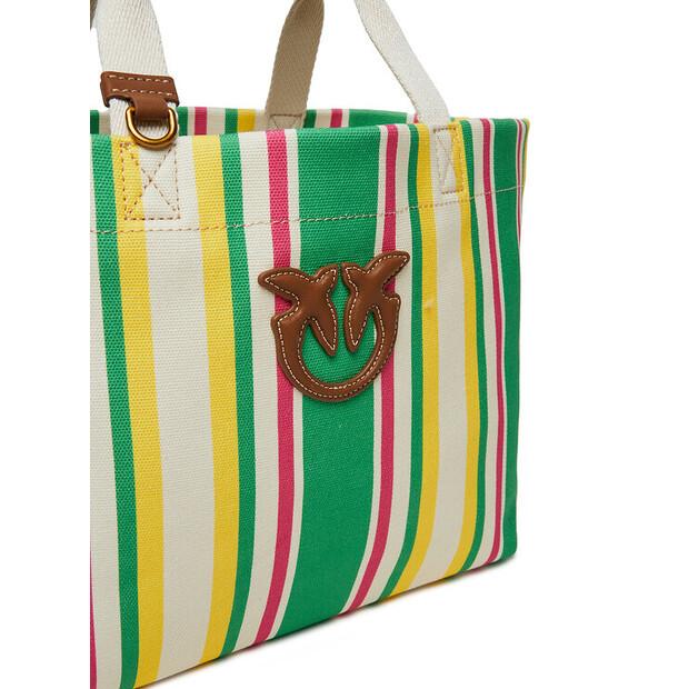 Сумка PINKO Shopping Bag Medium PE 25 PLTT 104753 A2G5 зелёный