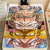 Son Goku Print Flannel Blanket, Warm for Sofa Bed Chair Picnic Travel, Bedroom Decorative Home Throw -HE22