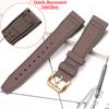Rubber Silicone Watch Strap for IWC Pilot's Band Quick Release Bracelet Fluororubber Watchband