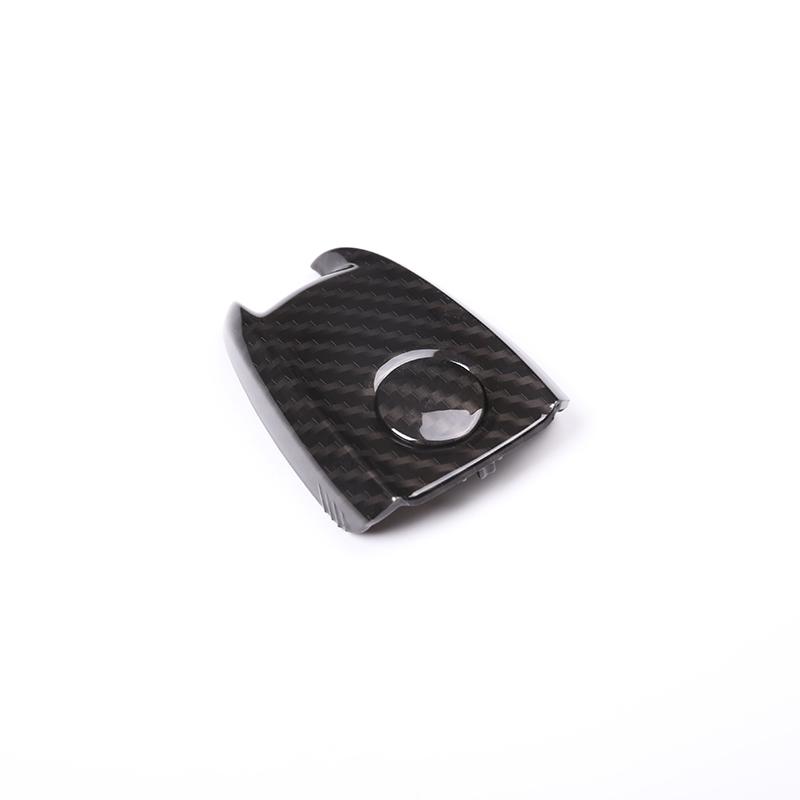 Carbon Fiber Style ABS Plastic Key Shell Cover Trim For Alfa Romeo Giulia Stelvio 2017 2018   Car Accessories Parts