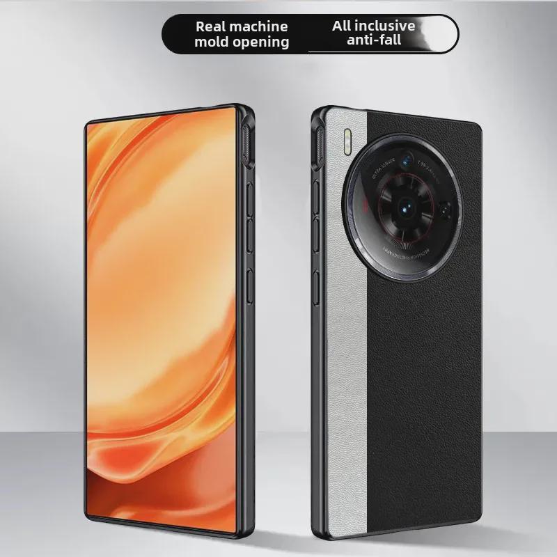 Nubia Z50S Pro/Z60S Pro Anti-Fall-Schutzhülle aus Leder, limitierte Auflage, gespleißtes Design