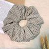 Polka dot  puff fabric diam 14CM large Headband Tie Headband Hairband