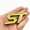 AJG1 3D Metal ST Badge Decal Car Body Emblem Rear Trunk Sticker for Ford Everest Fiesta Focus Mondeo Ranger Mustang Transit Explorer